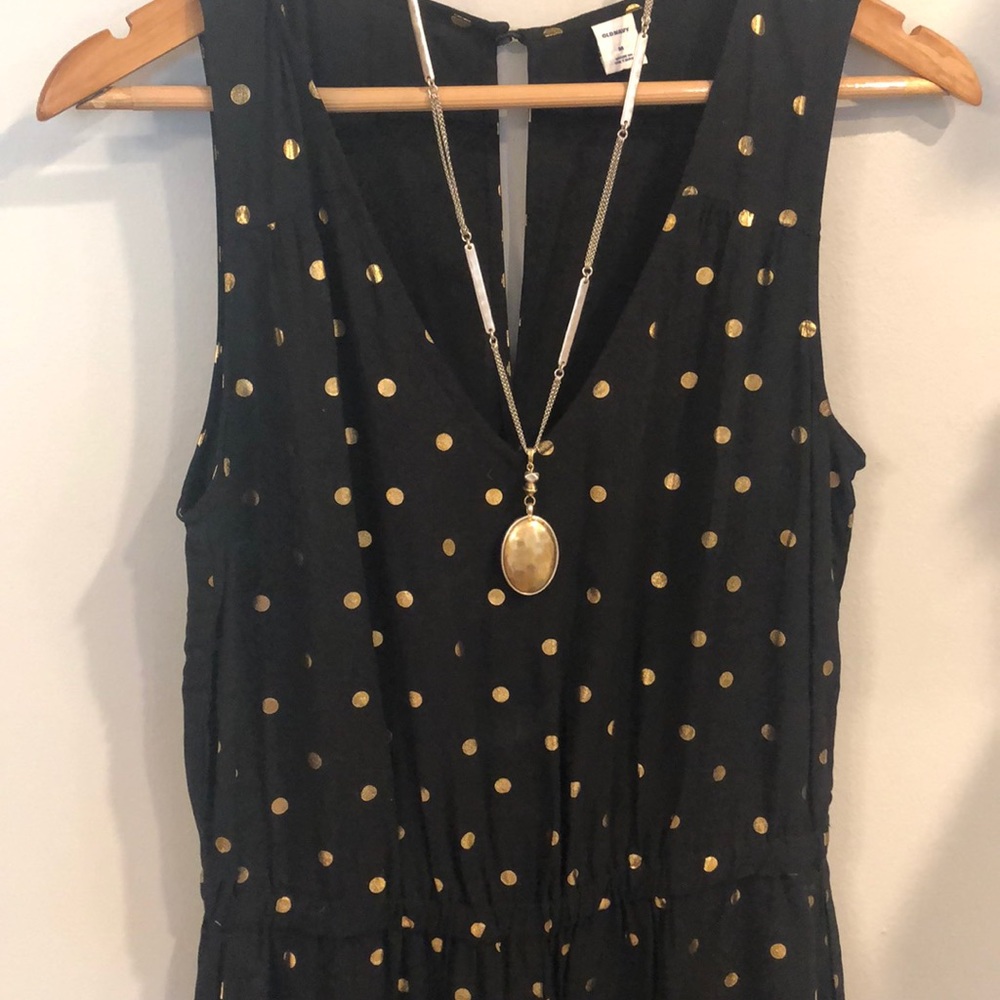 Gold Polka Dot Romper